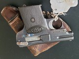 Nice ww2 german officers surrendered pistol rigOWA 25acp & 2 original mags - 13 of 17