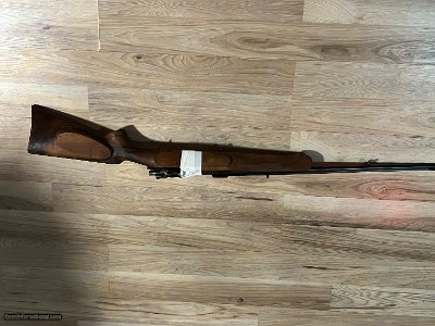 Custom Mauser 8mm bolt action rifle project with xxx fancy walnut stock
