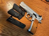 As new rare satin nickel tanfoglio TA 90
9mm 15 shot tz cz 75 - 1 of 14