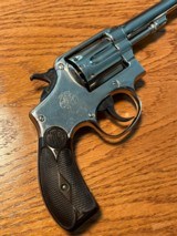 Nice clean nickel smith & Wesson 5 screw pre model 10 38 special 4in - 2 of 12