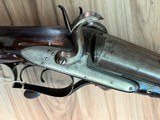 Mid 1800’s R JEFFERY under lever pinfire 10ga hammer gun