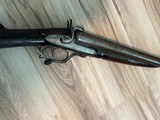 Mid 1800’s R JEFFERY under lever pinfire 10ga hammer gun - 11 of 17