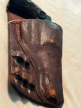 Like new condition original Colt police +38 4 inch with original early police pocket holster - 15 of 16