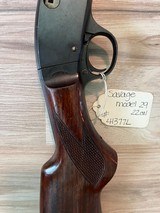 Very nice all original savage model 29 deluxe 22 caliber pump rifle gallery gun - 5 of 17