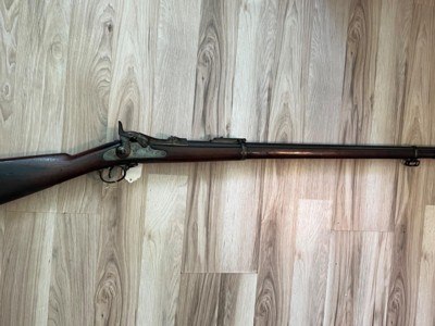 Very nice all original Springfield Trap Door rifle model 1884 Rod bayonet 1892. 4570