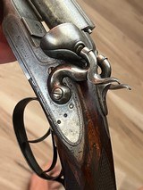 Very nice extremely rare American arms side swing 10 gauge hammer shotgun double barrel made in Boston, Massachusetts - 9 of 18