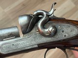 Very nice extremely rare American arms side swing 10 gauge hammer shotgun double barrel made in Boston, Massachusetts - 12 of 18