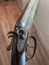 Very nice extremely rare American arms side swing 10 gauge hammer shotgun double barrel made in Boston, Massachusetts - 5 of 18