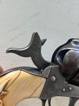 Untouched cowboy gun 1st gen colt saa 41cal origl steer head carved ivory - 17 of 20