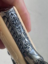 Outstanding engraved clot stainless gold cup with antique carved ivory grips - 20 of 20