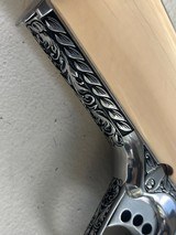 Outstanding engraved clot stainless gold cup with antique carved ivory grips - 15 of 20