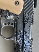 Outstanding engraved clot stainless gold cup with antique carved ivory grips - 14 of 20