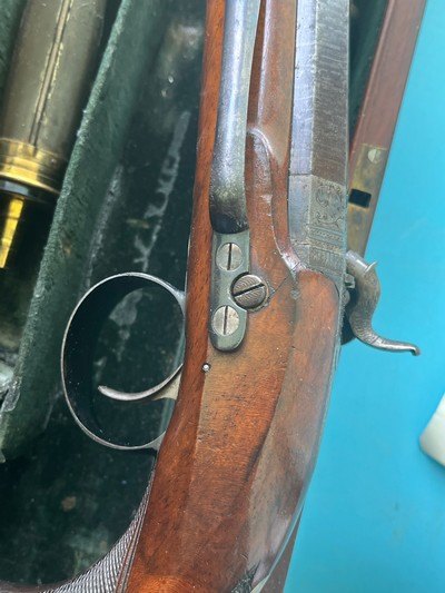 Incredible cased pair of Mortimer percussion belt pistols - Image 9 of 14