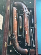 Incredible cased pair of Mortimer percussion belt pistols - 14 of 14
