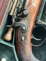 Incredible cased pair of Mortimer percussion belt pistols - 5 of 14