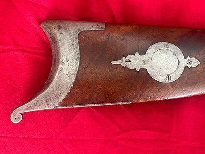 Real buffalo cowboy Winchester 1876 Swiss butt cheek piece patch box 45-75 cal - Image 4 of 19