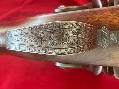 Incredible John Thomson Edinboro double barrel flintlock shotgun - Image 5 of 19