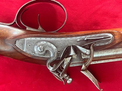 Incredible John Thomson Edinboro double barrel flintlock shotgun - Image 3 of 19