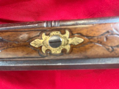 Absolutely gorgeous original 1700’s flintlock revolutionary war era flintlock swivel breech o/u rifle shotgun buck and ball double barrel rifle - Image 16 of 20