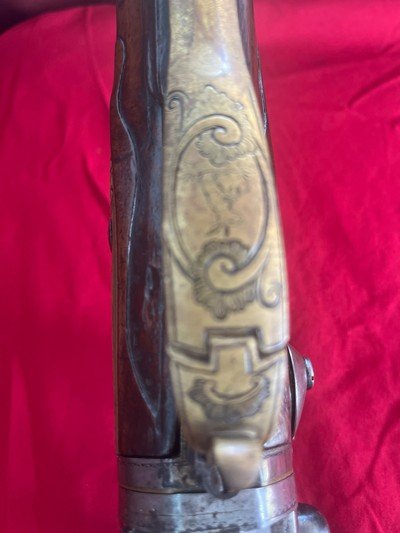 Absolutely gorgeous original 1700’s flintlock revolutionary war era flintlock swivel breech o/u rifle shotgun buck and ball double barrel rifle - Image 19 of 20
