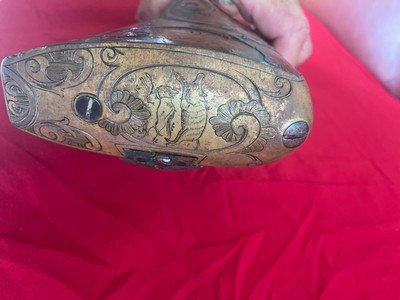 Absolutely gorgeous original 1700’s flintlock revolutionary war era flintlock swivel breech o/u rifle shotgun buck and ball double barrel rifle - Image 13 of 20
