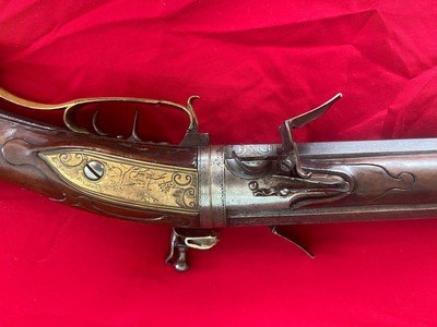 Absolutely gorgeous original 1700’s flintlock revolutionary war era flintlock swivel breech o/u rifle shotgun buck and ball double barrel rifle
