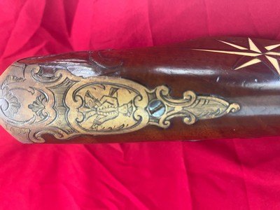 Absolutely gorgeous original 1700’s flintlock revolutionary war era flintlock swivel breech o/u rifle shotgun buck and ball double barrel rifle - Image 14 of 20