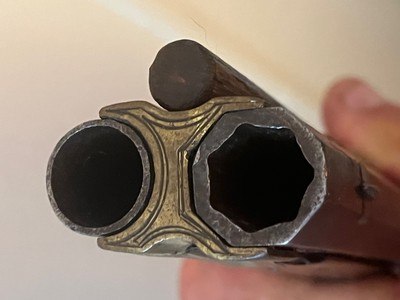 Absolutely gorgeous original 1700’s flintlock revolutionary war era flintlock swivel breech o/u rifle shotgun buck and ball double barrel rifle - Image 20 of 20