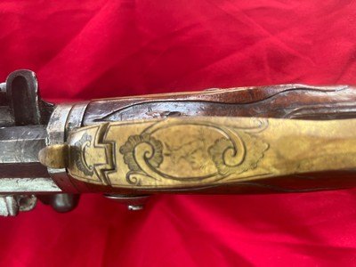 Absolutely gorgeous original 1700’s flintlock revolutionary war era flintlock swivel breech o/u rifle shotgun buck and ball double barrel rifle - Image 7 of 20