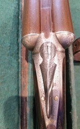 John Dickson & Son Round-Action 12 gauge lightweight Damascus ejector assisted opening outstanding - 5 of 15