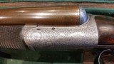 John Dickson & Son Round-Action 12 gauge lightweight Damascus ejector assisted opening outstanding - 3 of 15