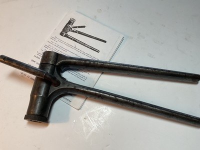 1891 Winchester 40-65 Wcf Reloading Tool W/ Instruction Sheet & Re-Decapping Handle