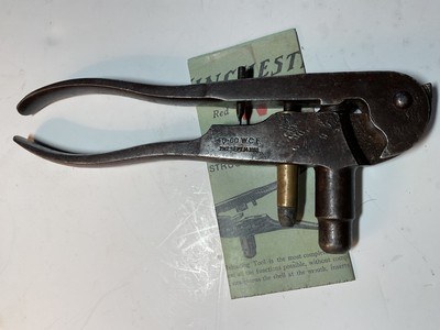 1876 Winchester Reloading Tool (40-60 Wcf Cal. W/ Instruction Sheet
