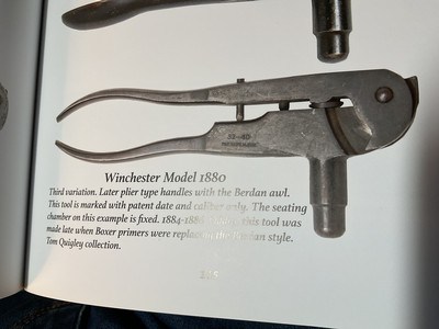 1876 Winchester Reloading Tool (40-60 Wcf Cal. W/ Instruction Sheet - Image 6 of 6
