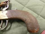 Clough & Sons Double Barrel Flintlock pistols, Bath England - 5 of 8