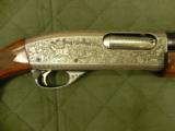 Engraved Remington 870 Wingmaster Pump Shotgun with Duck and Goose 34 - 5 of 9