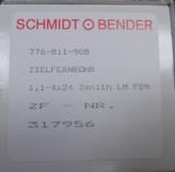 Schmidt & Bender 1.1 x 4 24mm
- 2 of 2