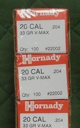 Hornady 20 cal
33 gr vmax - 1 of 1