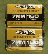 Nosler 7 mm 160gr partition - 1 of 1