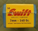 Swift 7mm 140 gr a-frame bullets - 1 of 1