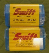 Swift 375 cal 250 gr bullets - 1 of 1