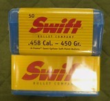 Swift 458 cal 450 gr bullets - 1 of 1