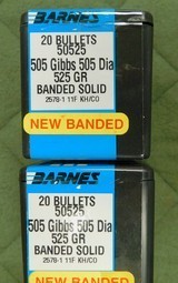 barnes 505 gibbs bullets (solids) - 1 of 1