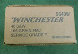 Winchester 40 smith & wesson165 gr - 1 of 1