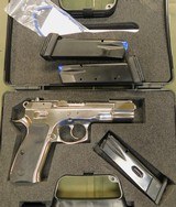CZ 75B polished stainless 9 mm - 1 of 2