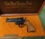 Colt python factory D engraved 357 magnum - 1 of 2