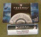 Federal 7 mm mauser 140 gr ammo - 1 of 1