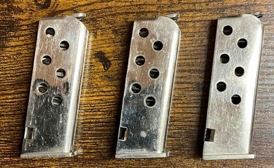 Colt JR, 25 ACP Nickel Magazines