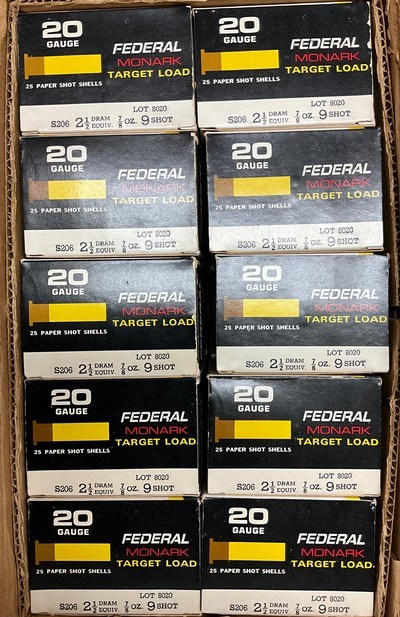 Federal 20 ga. Monark Shot Shells