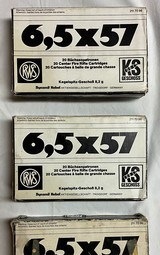RWS 6.5x57 ammo